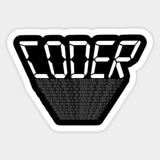 Coder Coding Pros & Coding Students Sticker